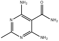 4,6-DIAMINO-2-METHYLPYRIMIDINE-5-CARBOXAMIDE Struktur