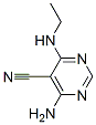 5-Pyrimidinecarbonitrile,  4-amino-6-(ethylamino)- Struktur