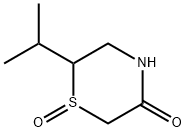 3-Thiomorpholinone,6-isopropyl-,1-oxide(7CI) Struktur