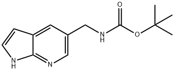 (1H-PYRROLO[2,3-B]PYRIDIN-5-YLMETHYL)-CARBAMIC ACID TERT-BUTYL ESTER Struktur