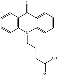 9-Oxo-10(9H)-acridinebutanoic acid Struktur