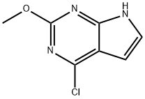 6-CHLORO-2-METHOXY-7-DEAZAPURINE Struktur