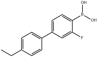 4''-ETHYL-3-FLUOROBIPHENYL-4-BORONIC ACID Struktur