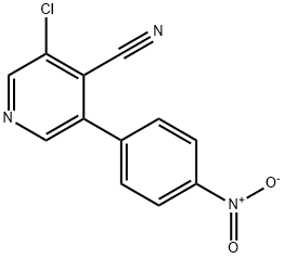 4-Pyridinecarbonitrile,  3-chloro-5-(4-nitrophenyl)- Struktur