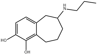 1,2-dihydroxy-6-(N-(2-methylethyl)amino)-6,7,8,9-tetrahydrobenzocycloheptene Struktur