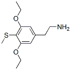 3,5-Diethoxy-4-(methylthio)benzeneethaneamine Struktur