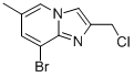 8-BROMO-2-(CHLOROMETHYL)-6-METHYLIMIDAZO[1,2-A]PYRIDINE Struktur