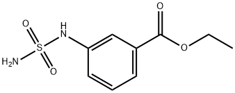 Benzoic acid, 3-[(aminosulfonyl)amino]-, ethyl ester (9CI) Struktur