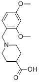 1-(2,4-dimethoxybenzyl)piperidine-4-carboxylic acid Struktur