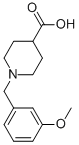 1-(3-methoxybenzyl)piperidine-4-carboxylic acid Struktur