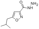 5-(2-METHYLPROPYL)-3-ISOXAZOLECARBOXYLIC ACID HYDRAZIDE Struktur