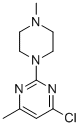 4-CHLORO-6-METHYL-2-(4-METHYL-1-PIPERAZINYL)PYRIMIDINE Struktur