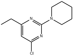 4-CHLORO-6-ETHYL-2-(1-PIPERIDINYL)PYRIMIDINE Struktur