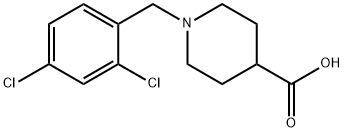 1-(2,4-DICHLORO-BENZYL)-PIPERIDINE-4-CARBOXYLIC ACID Struktur