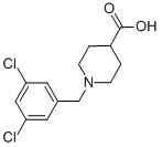 1-(3,5-DICHLORO-BENZYL)-PIPERIDINE-4-CARBOXYLIC ACID Struktur