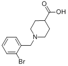 1-(2-bromobenzyl)piperidine-4-carboxylic acid Struktur