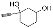 1,3-Cyclohexanediol, 1-ethynyl- (7CI) Struktur