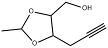 1,3-Dioxolane-4-methanol,  2-methyl-5-(2-propynyl)-  (7CI) Struktur