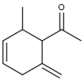 Ethanone, 1-(2-methyl-6-methylene-3-cyclohexen-1-yl)- (9CI) Struktur