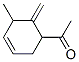 Ethanone, 1-(5-methyl-6-methylene-3-cyclohexen-1-yl)- (9CI) Struktur