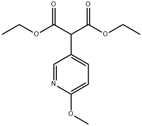 Diethyl 2-(6-Methoxy-3-pyridyl)Malonate Struktur