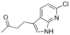 2-Butanone, 4-(6-chloro-1H-pyrrolo[2,3-b]pyridin-3-yl) Struktur