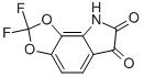 2,2-Difluoro-8H-1,3-dioxa-8-aza- as-indacene-6,7-dione Struktur