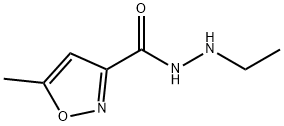 3-Isoxazolecarboxylicacid,5-methyl-,2-ethylhydrazide(6CI,7CI) Struktur