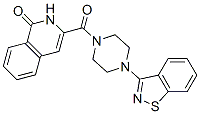 1(2H)-Isoquinolinone,  3-[[4-(1,2-benzisothiazol-3-yl)-1-piperazinyl]carbonyl]- Struktur