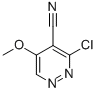 3-CHLORO-5-METHOXY-4-PYRIDAZINECARBONITRILE Struktur