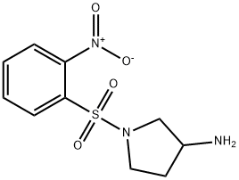 1-(2-NITRO-BENZENESULFONYL)-PYRROLIDIN-3-YLAMINE Struktur