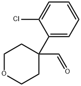 4-(2-CHLOROPHENYL)TETRAHYDRO-2H-PYRAN-4-CARBOXALDEHYDE Struktur