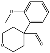 4-(2-METHOXY-PHENYL)-TETRAHYDRO-PYRAN-4-CARBALDEHYDE Struktur