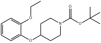 1-BOC-4-(2-ETHOXYPHENOXY)PIPERIDINE Struktur