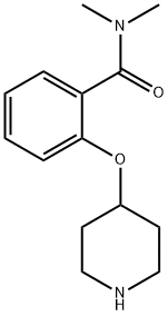 N,N-DIMETHYL-2-(PIPERIDIN-4-YLOXY)-BENZAMIDE Struktur