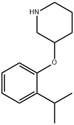 3-(2-ISOPROPYL-PHENOXY)-PIPERIDINE Struktur