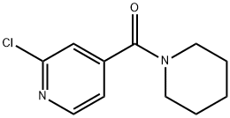 2-CHLORO-4-(1-PIPERIDINYLCARBONYL)PYRIDINE Struktur