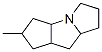 Cyclopenta[b]pyrrolizine, decahydro-2-methyl- (9CI) Struktur