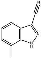 7-methyl-1H-indazole-3-carbonitrile Struktur