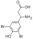 3-AMINO-3-(3,5-DIBROMO-4-HYDROXY-PHENYL)-PROPIONIC ACID Struktur