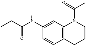 Propanamide,  N-(1-acetyl-1,2,3,4-tetrahydro-7-quinolinyl)- Struktur