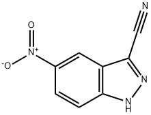 5-NITRO-1H-INDAZOLE-3-CARBONITRILE Struktur