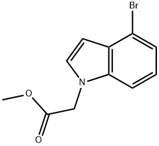 METHYL (4-BROMO-1H-INDOL-1-YL)ACETATE 結(jié)構(gòu)式