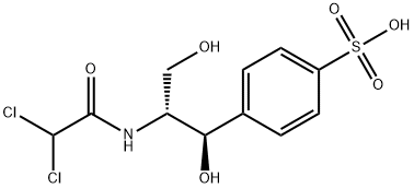 D-threo-1-(4-Sulfonylphenyl)-2-dichloroacetylamino-1,3-propanediol Sodium Salt Struktur