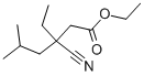 3-CYANO-3-ETHYL-5-METHYLHEXANOIC ACID ETHYL ESTER Struktur