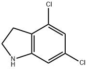 4,6-DICHLORO-2,3-DIHYDRO-1H-INDOLE HYDROCHLORIDE Struktur