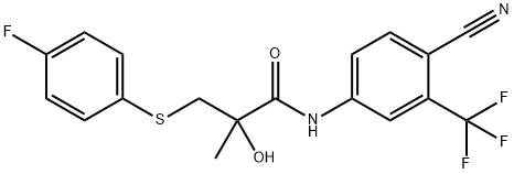 N-[4-Cyano-3-(trifluoromethyl)phenyl]-3-[(4-fluorophenyl)thio]-2-hydroxy-2-methylpropionamide