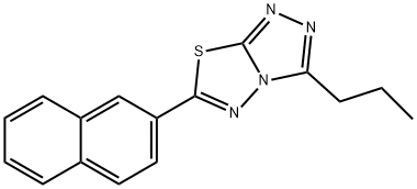 6-(2-naphthyl)-3-propyl[1,2,4]triazolo[3,4-b][1,3,4]thiadiazole Struktur