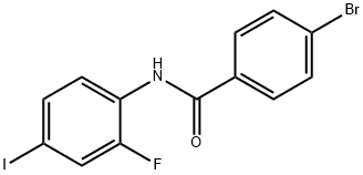 4-BroMo-N-(2-fluoro-4-iodophenyl)benzaMide, 97% Struktur