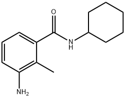 3-amino-N-cyclohexyl-2-methylbenzamide Struktur